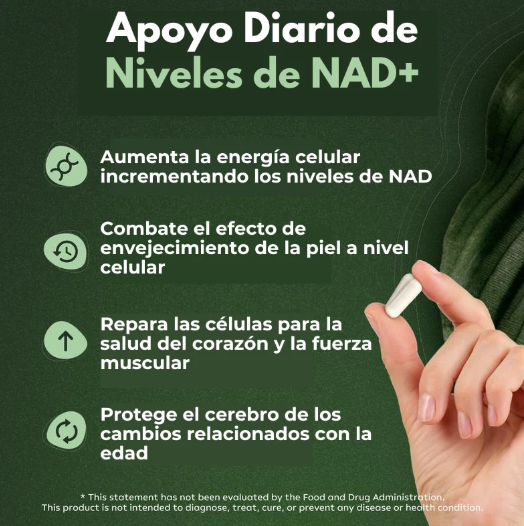 ReGen™ | NAD+ De Alta Pureza Anti Envejecimiento con Resveratrol